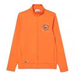 Áo Khoác Nỉ Nam Lacoste Miami Open Edition Tennis Sweatshirt SH8386-5QP Màu Cam Size 4
