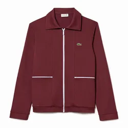 Áo Khoác Nỉ Nam Lacoste Sweatjacket SH7423-IXZ Màu Đỏ Đô Size 3