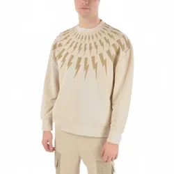 Áo Nỉ Sweater Nam Neill Barrett BJS010S-S504S Màu Nâu Trà Sữa Size S