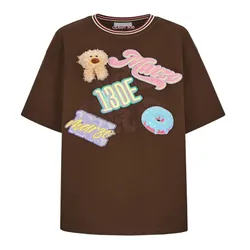Áo Phông Nữ 13 De Marzo Brown FR24X100301701 Tshirt Màu Nâu Size S