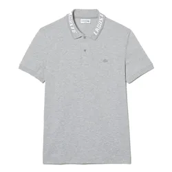 Áo Polo Nam Lacoste Branded Slim Fit Stretch Pique Shirt PH9642 - CCA Màu Ghi Size 3