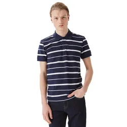 Áo Polo Nam Lacoste Men's Slim Fit Striped PH0310 - 10L Màu Xanh Kẻ Size 2