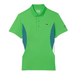 Áo Polo Nam Lacoste Men's Tennis Polo x Novak Djokovic Fan Edition Shirt DH7330 - IXU Màu Xanh Lá Size 3
