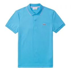 Áo Polo Nam Lacoste Regular Fit Contrast Collar Polo Shirt PH0960-IY3 Màu Xanh Dương Size 3