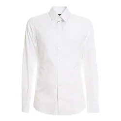 Áo Sơ Mi Nam Dolce & Gabbana D&G White With Logo DG Gold Fit G5EJ0T GF114 W0800 Màu Trắng Size 40