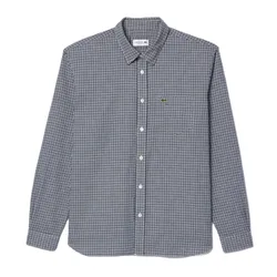 Áo Sơ Mi Nam Lacoste Regular Fit Flannel Checked Shirt CH1885-KG2 Kẻ Xanh Navy Size 38