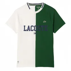 Áo Thun Nam Lacoste Daniil Medvedev Ultra T-Shirt TH7538-737 Màu Xanh Trắng Size 3
