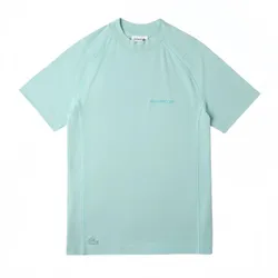 Áo Thun Nam Lacoste Slim Fit Organic Cotton Pique T-Shirt TH6702-LGF Màu Xanh Pastel Size 3