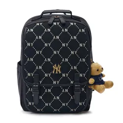 Balo Trẻ Em MLB Kids Diamond Monogram Jacquard New York Yankees Backpack 7ABKMD24N-50BKS Màu Đen