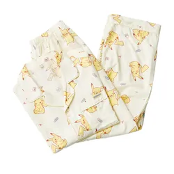 Bộ Ngủ Pyjama Dài Tay Nữ Spao Pokemon Master SPPPE49U06-CR Màu Kem Size S