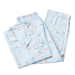 Bộ Ngủ Pyjama Dài Tay Spao SPPPE49U02-BL Màu Xanh Blue