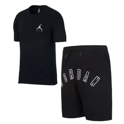 Bộ Quần Áo Cộc Tay Nam Nike Jordan Jumpman Air Embroidered Black AH5296-010 / FQ1877-010 Màu Đen Size S