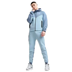 Bộ Quần Áo Nỉ Nam Nike Tech Fleece Hoodie And Jogger Set  Màu Xanh Nhạt Size XL