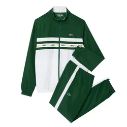 Bộ Thể Thao Nam Lacoste Men's Tennis Sweatsuit WH7567-51 291 Màu Xanh Green