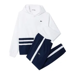 Bộ Thể Thao Nam Lacoste Sweatsuit WH7566-DU9 Màu Trắng Phối Xanh Size 3