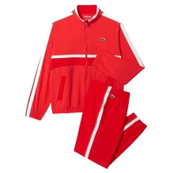 Bộ Thể Thao Nam Lacoste Tennis x Novak Djokovic Sweatsuit WH7578-F8M Màu Đỏ Size 3