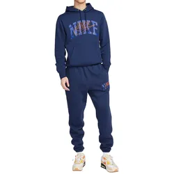 Bộ Thể Thao Nam Nike Club Fleece Pullover Hoodie FV4448-410/FV4453-410 Màu Xanh Navy S