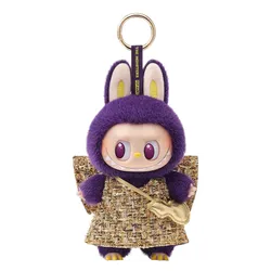 Móc Khóa Pop Mart Labubu x Pronounce Wings Of Fortune Vinyl Plush Hanging Card Màu Tím