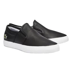 Giày Slip On Nam Lacoste Tatalya Black Leather 37CMA0093-312 Màu Đen Size 8