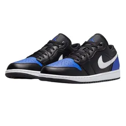 Giày Thể Thao Nam Nike Air Jordan 1 Low 553558-042 Màu Đen Phối Xanh Dương Size 40.5