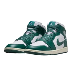 Giày Thể Thao Nike Air Jordan 1 MID BQ6472-133 Màu Xanh Green/Trắng Size 35