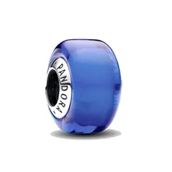 Hạt Vòng Charm Pandora Blue Mini Murano Glass Charm 793105C00 Màu Xanh Dương