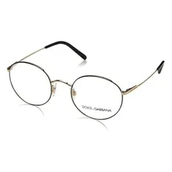Kính Mắt Cận Unisex Dolce & Gabbana Eyeglasses DG12901305 Màu Đen - Vàng