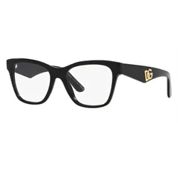 Kính Mắt Cận Unisex Dolce & Gabbana Eyeglasses DG3374 501 53 Màu Đen