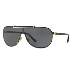 Kính Mát Unisex Versace Gold Frame Sunglasses VE2140 1002/87 VE 214O Màu Vàng Đen