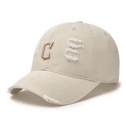 Mũ MLB Damage Washing Unstructured Ball Cap 3ACPVV34N-45SAM Màu Trắng Kem