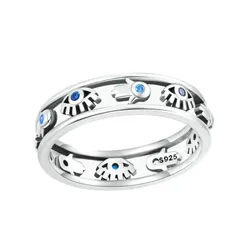 Nhẫn Nữ Kya Jewel Hand Of Fatima R86 Màu Bạc