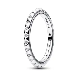 Nhẫn Nữ Pandora ME Silver Pyramid Ring With Stone 192800C01 Màu Bạc Size 50