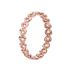 Nhẫn Nữ Pandora Rose Linked Love Stackable Ring 180177 Màu Vàng Hồng Size 52