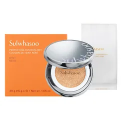 Set Phấn Nước Sulwhasoo Perfecting Cushion Airy + 1 Lõi Refill Tone 21N1 Beige 