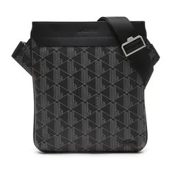 Túi Đeo Chéo Nam Lacoste The Blend Crossbody Bag NH4260LX H45 Màu Đen Họa Tiết