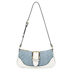 Túi Đeo Chéo Nữ Lyn Monro Mini Shoulder Bag LL24FBF370 Blue Màu Xanh Trắng