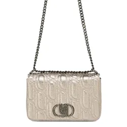 Túi Đeo Chéo Nữ Lyn Moon Party Infinite M Crossbody Bag Grey LL24WBF395 Màu Xám