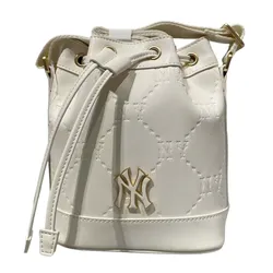 Túi Đeo Chéo Nữ MLB NY Monogram 7ACRMD65N Màu Trắng Kem