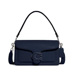 Túi Đeo Vai Nữ Coach Tabby Logo Plaque Shoulder Bag CH735 Màu Xanh Navy  
