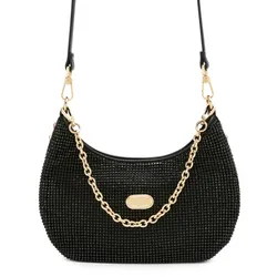 Túi Đeo Vai Nữ Lyn Cheri S Crystal Shoulder Bag LL24FBS384 Black Màu Đen