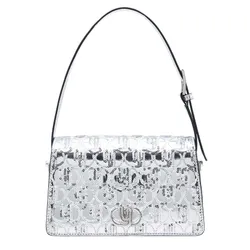 Túi Đeo Vai Nữ Lyn Halsey Infinite Shoulder Bag Black LL24MBF412 Màu Bạc