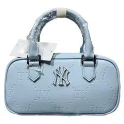 Túi Xách Nữ MLB NY Classic Monogram Jacquard Boston Bag 7ACRMD65N-50SBL Màu Xanh Dương