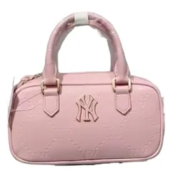 Túi Xách Nữ MLB NY Classic Monogram Jacquard Boston Bag 7ACRMD65N Màu Hồng