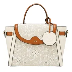 Túi Xách Tay Nữ Lyn Delora Top Handle Handbag Beige LL24FBF236 Màu Be Nâu