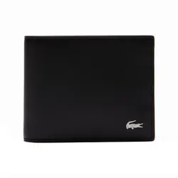 Ví Nam Lacoste Men's Embossed Leather Fitzgerald Billfold L NH1115-000 Màu Đen