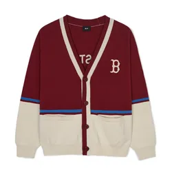 Áo Cardigan MLB Varsity Boston Red Sox Cardigan 3AKCV0144-43WIS Màu Đỏ Thẫm