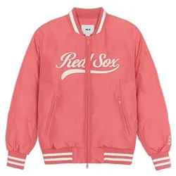 Áo Bomber MLB Varsity Front Culsive Lip Padding Boston Red Sox 3ADJV0346-43PKS Màu Hồng