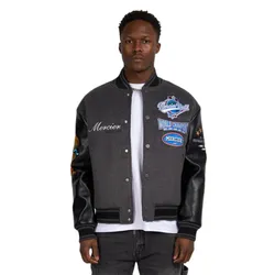 Áo Bomber Nam Mercier Men's Rodman Varsity Jacket Jacket Màu Đen Size XS