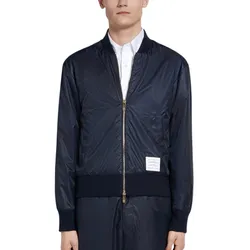 Áo Bomber Nam Thom Browne Navy MJT171A-03215 415 Màu Xanh Navy Size 0