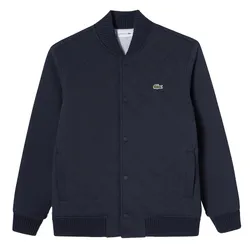 Áo Khoác Bomber Nam Lacoste Men's Quilted Jumper Jacket SH780E-53N HDE Màu Xanh Navy Size 4